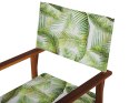  Zestaw 2 tkanin do krzesła wzór w tropikalne liście CINE Lumarko!