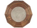  Drewniane lustro ścienne 60 x 60 cm brązowe ASEM Lumarko!