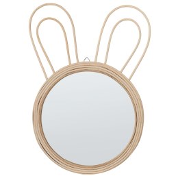  Rattanowe lustro ścienne królik ø 28 cm naturalne GOLONG Lumarko!