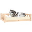  Legowisko dla psa, 105,5x75,5x28 cm, lite drewno sosnowe Lumarko!