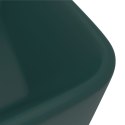  Luksusowa umywalka, matowa ciemna zieleń, 41x30x12 cm, ceramika Lumarko!