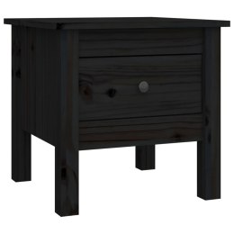  Stolik boczny, czarne, 40x40x39 cm, lite drewno sosnowe Lumarko!