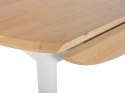  Stół do jadalni rozkładany okrągły ⌀ 61/92 cm jasne drewno OMAHA Lumarko!