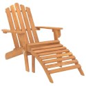  Krzesła ogrodowe Adirondack z podnóżkami, 2 szt., akacjowe Lumarko!