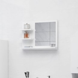  Lustro łazienkowe, białe, wysoki połysk, 60x10,5x45 cm, płyta Lumarko!