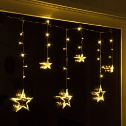  Ozdoba świąteczna, gwiazdki z lampkami Fairy, 63 diody LED Lumarko!