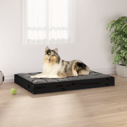  Legowisko dla psa, czarne, 91,5x64x9 cm, lite drewno sosnowe Lumarko!