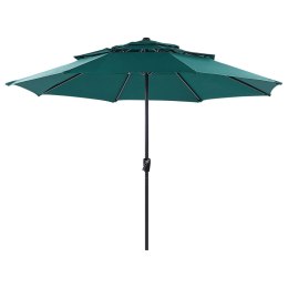  Parasol Ogrodowy ⌀ 285 Cm Zielony Bibione Lumarko!