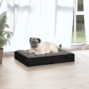  Legowisko dla psa, czarne, 61,5x49x9 cm, lite drewno sosnowe Lumarko!