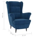  Fotel niebieski, aksamitny Lumarko!