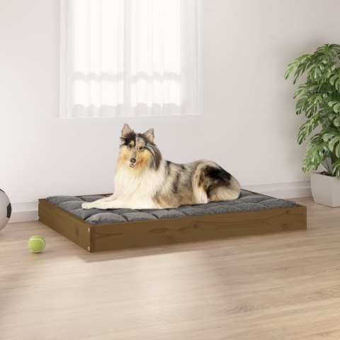  Legowisko dla psa, miodowy brąz, 91,5x64x9 cm, drewno sosnowe Lumarko!