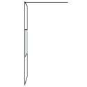  Ścianka prysznicowa, czarna, 80x195 cm, półmrożone szkło ESG Lumarko!