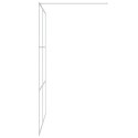  Ścianka prysznicowa srebrna, 140x195 cm przezroczyste szkło ESG Lumarko!