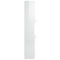  Szafka łazienkowa, biała o wysokim połysku, 32x34x188,5 cm Lumarko!