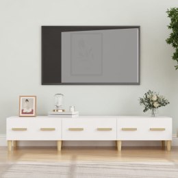  Szafka pod TV, biała, 150x34,5x30 cm, materiał drewnopochodny Lumarko!