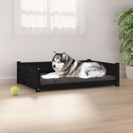  Legowisko dla psa, czarne, 105,5x75,5x28 cm, drewno sosnowe Lumarko!