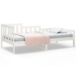  Łóżko dzienne, białe, 90x190 cm, lite drewno sosnowe Lumarko!