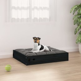  Legowisko dla psa, czarne, 51,5x44x9 cm, lite drewno sosnowe Lumarko!