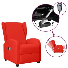  Elektryczny fotel masujący uszak, czerwony, sztuczna skóra Lumarko!