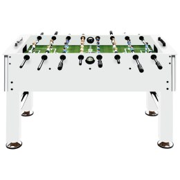  Stół do gry w piłkarzyki, stal, 60 kg, 140x74,5x87,5 cm, biały Lumarko!