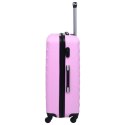  Zestaw twardych walizek na kółkach, 2 szt., różowy, ABS Lumarko!