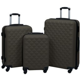  Zestaw twardych walizek na kółkach, 3 szt., antracytowy, ABS Lumarko!