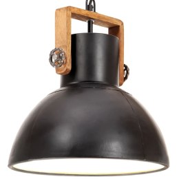  Industrialna lampa wisząca, 25 W, czarna, okrągła, 30 cm, E27 Lumarko!