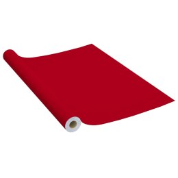  Okleina meblowa samoprzylepna, czerwona, 500x90 cm, PVC Lumarko!