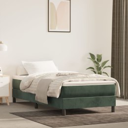  Rama łóżka, ciemnozielona, 100x200 cm, tapicerowana aksamitem Lumarko!