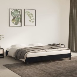 Rama łóżka, czarna, 160 x 200 cm, tapicerowana aksamitem Lumarko!