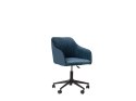  Krzesło biurowe regulowane welurowe niebieskie VENICE Lumarko!