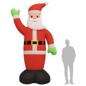  Dmuchany Święty Mikołaj z oświetleniem LED, 370 cm Lumarko!