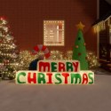  Nadmuchiwany napis „Merry Christmas" z LED, 197 cm Lumarko!