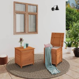  Ogrodowa skrzynia na poduszki, brązowa, 50x50x56 cm, jodłowa Lumarko!