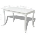  Stół jadalniany, 116x66x76 cm, biały o wysokim połysku Lumarko!