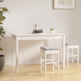  Stół jadalniany, biały, 110x55x75 cm, lite drewno sosnowe Lumarko!