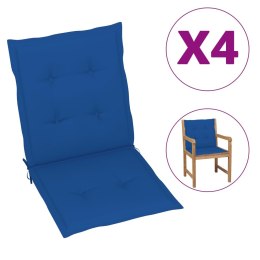  Poduszki na krzesła ogrodowe, 4 szt., kobaltowe, 100x50x3 cm Lumarko!