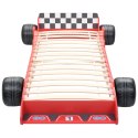  Łóżko dziecięce w kształcie samochodu, 90x200 cm, czerwone Lumarko!