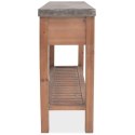  Stolik konsolowy, lite drewno jodłowe, 122 x 35 x 80 cm Lumarko!
