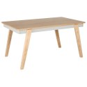  Stół do jadalni 150 x 90 cm jasne drewno z szarym PHOLA Lumarko!