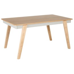  Stół do jadalni 150 x 90 cm jasne drewno z szarym PHOLA Lumarko!