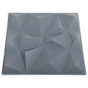  Panele ścienne 3D, 48 szt., 50x50 cm, diamentowa szarość, 12 m² Lumarko!