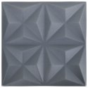  Panele ścienne 3D, 48 szt., 50x50 cm, szarość origami, 12 m² Lumarko!