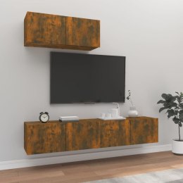  Zestaw 3 szafek TV, przydymiony dąb, materiał drewnopochodny Lumarko!