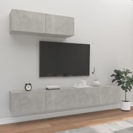  Zestaw 3 szafek TV, szarość betonu, materiał drewnopochodny Lumarko!