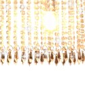  Lampa sufitowa z kryształowymi koralikami, srebrna, 104 cm, E14 Lumarko!