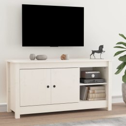  Szafka pod telewizor, biała, 103x36,5x52 cm, drewno sosnowe Lumarko!