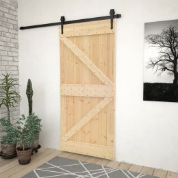 Drzwi, 100x210 cm, lite drewno sosnowe Lumarko!