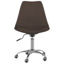  Obrotowe krzesło biurowe, ciemnobrązowe, obite tkaniną Lumarko!