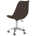  Obrotowe krzesło biurowe, ciemnobrązowe, obite tkaniną Lumarko!